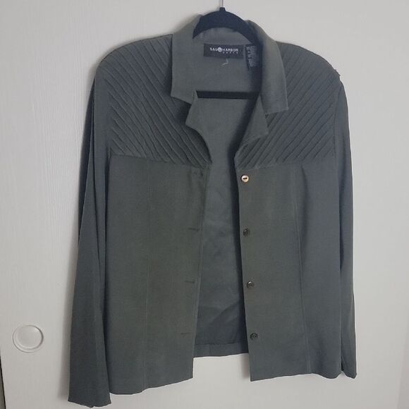 Sag Harbor textured shoulder jacket - Picture 1 of 4